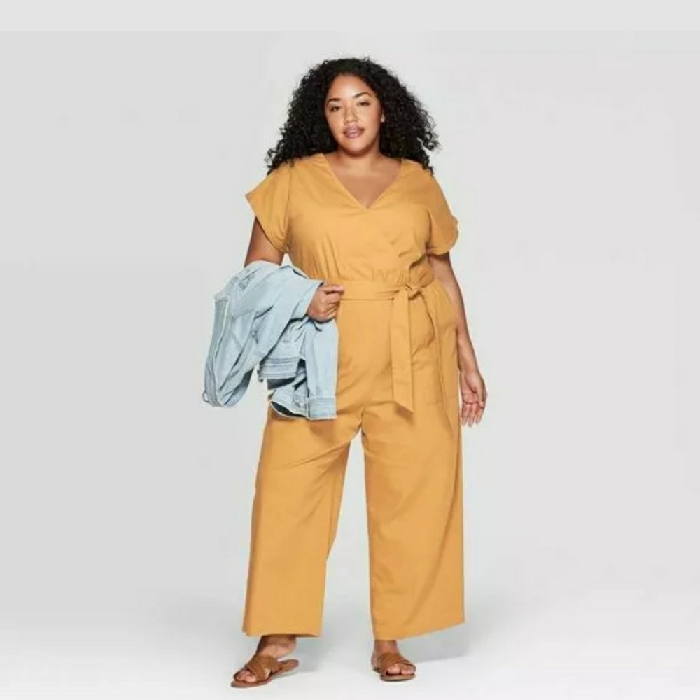 Womens Vneck Pant Jumpsuit